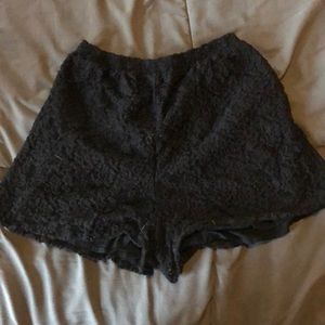 high waisted lace shorts